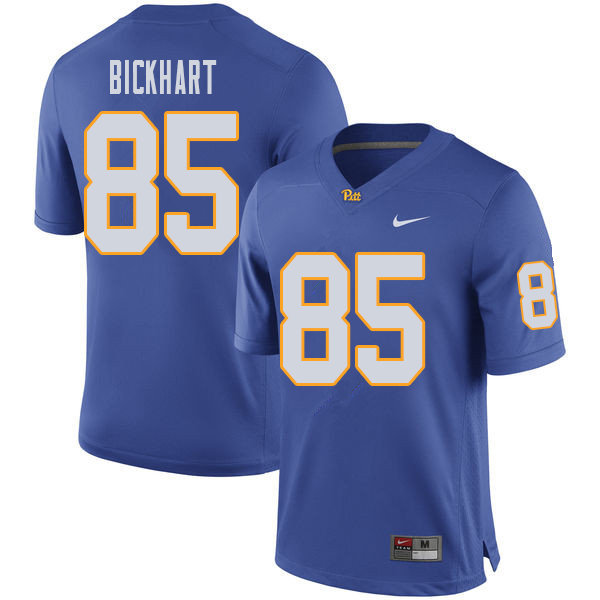 Men #85 Garrett Bickhart Pittsburgh Panthers College Football Jerseys Sale-Royal